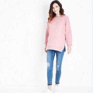 Hm Maternity pink sweatshirt pullover, M